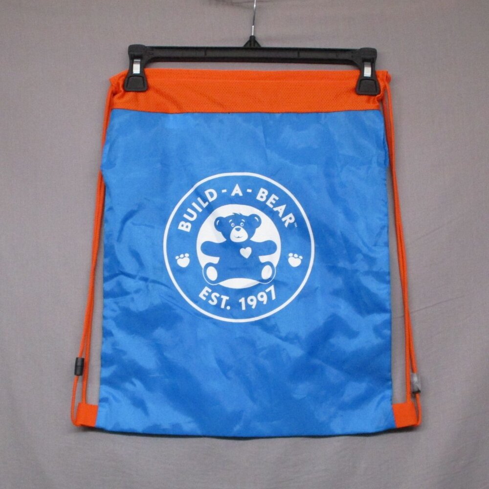 Build A‎ Bear Draw String Back Pack Blue